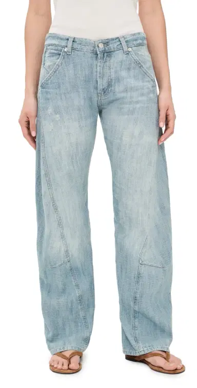 Free People Highland Low Rise Bowed Jeans Art School | Thumbnail 1 Free People Highland Low Rise Bowed Jeans Art School | Thumbnail 1