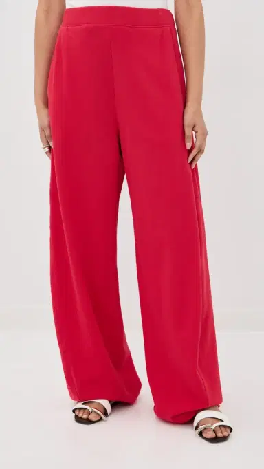 Tibi Lightweight Sweatshirting Winslow Pants Red M | Thumbnail 2 Tibi Lightweight Sweatshirting Winslow Pants Red M | Thumbnail 2