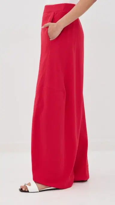 Tibi Lightweight Sweatshirting Winslow Pants Red M | Thumbnail 4 Tibi Lightweight Sweatshirting Winslow Pants Red M | Thumbnail 4