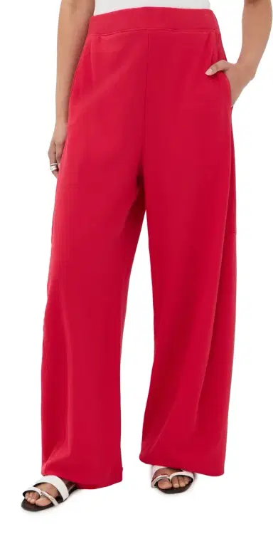 Tibi Lightweight Sweatshirting Winslow Pants Red M | Thumbnail 1 Tibi Lightweight Sweatshirting Winslow Pants Red M | Thumbnail 1