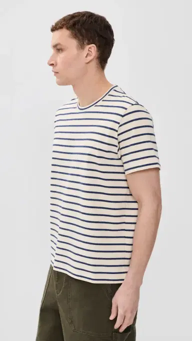 Alex Mill Standard Tee In Pablo Stripe /Navy | Thumbnail 4 Alex Mill Standard Tee In Pablo Stripe /Navy | Thumbnail 4
