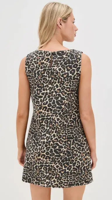 VRG GRL Zia Denim Mini Dress Leopard | Thumbnail 3 VRG GRL Zia Denim Mini Dress Leopard | Thumbnail 3