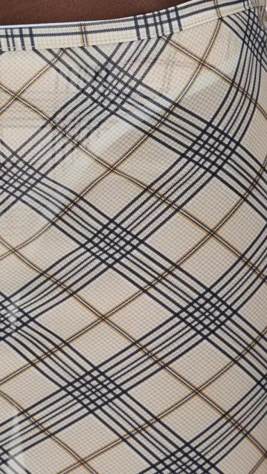 Lioness horeline Midi Coverup Skirt Beige Plaid | Thumbnail 6 Lioness horeline Midi Coverup Skirt Beige Plaid | Thumbnail 6