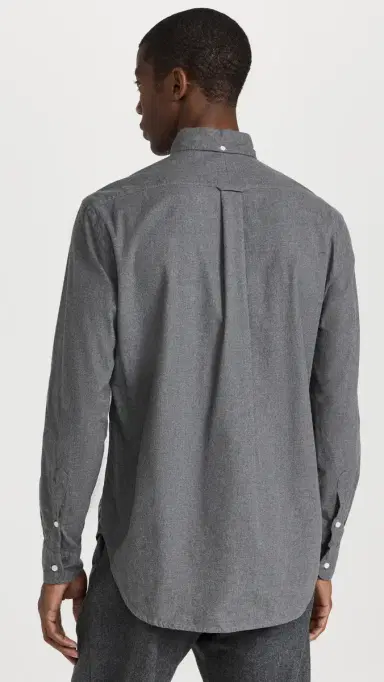 Gitman Vintage Classic Cotton Flannel Shirt Grey | Thumbnail 3 Gitman Vintage Classic Cotton Flannel Shirt Grey | Thumbnail 3