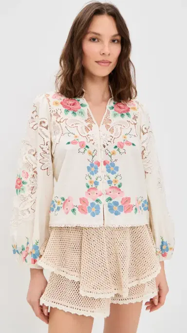 Sea Astrid Embroidery Blouse Multi | Thumbnail 2 Sea Astrid Embroidery Blouse Multi | Thumbnail 2