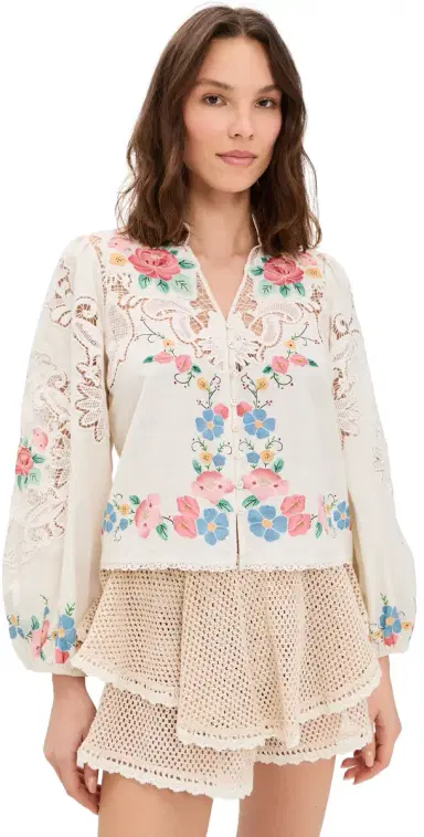 Sea Astrid Embroidery Blouse Multi | Thumbnail 1 Sea Astrid Embroidery Blouse Multi | Thumbnail 1