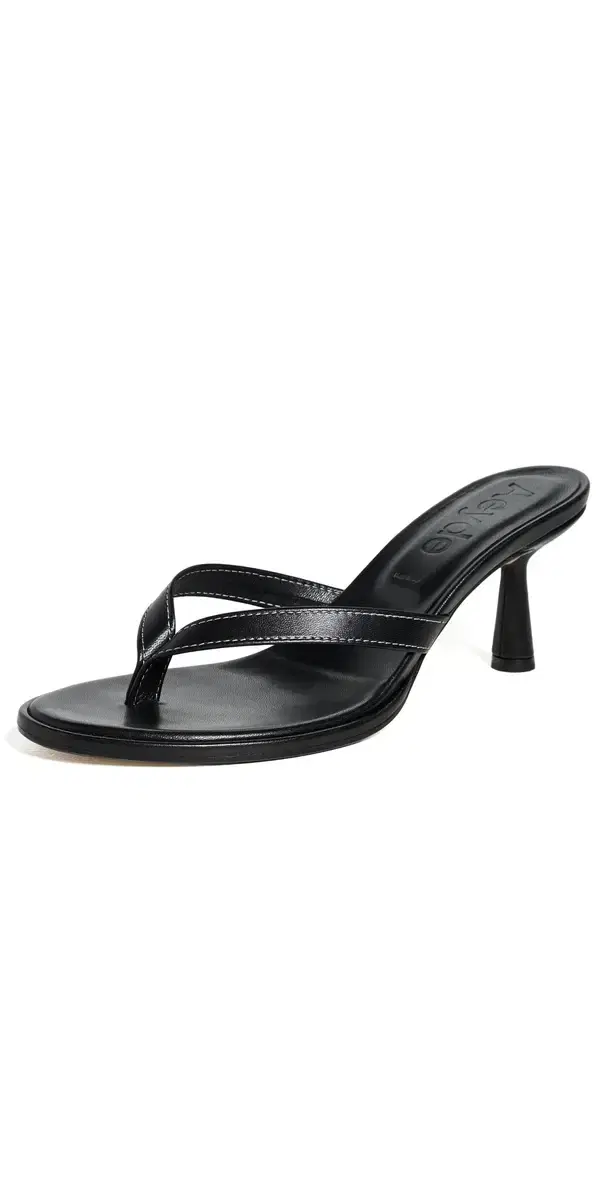 Daphne Nappa Leather Sandals Black Daphne Nappa Leather Sandals Black