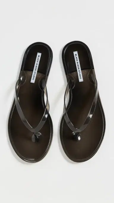 Black Suede Studio Crystal Jelly Flip Flops Black 39 | Thumbnail 2 Black Suede Studio Crystal Jelly Flip Flops Black 39 | Thumbnail 2