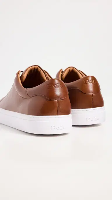 Polo Ralph Lauren Jermain Ii Leather Sneakers Pale Russet 7 | Thumbnail 3 Polo Ralph Lauren Jermain Ii Leather Sneakers Pale Russet 7 | Thumbnail 3