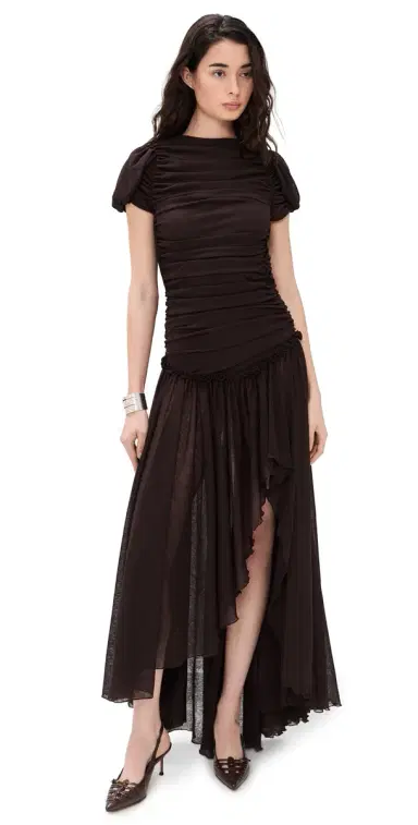 SIEDRÉS Adeline Dress Brown | Thumbnail 1 SIEDRÉS Adeline Dress Brown | Thumbnail 1