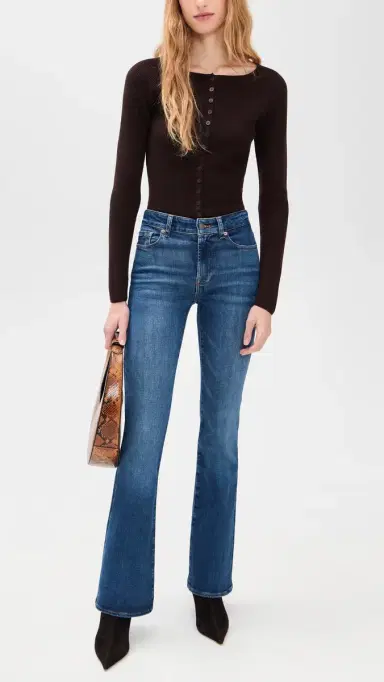 7 For All Mankind The Leggy Bootcut Jeans Moonwater | Thumbnail 5 7 For All Mankind The Leggy Bootcut Jeans Moonwater | Thumbnail 5