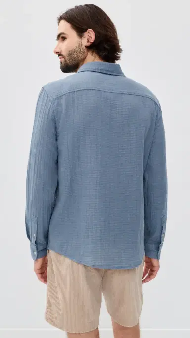 Fair Harbor Oceanfront Shirt aritime | Thumbnail 3 Fair Harbor Oceanfront Shirt aritime | Thumbnail 3