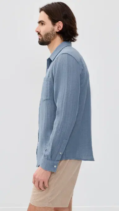 Fair Harbor Oceanfront Shirt aritime | Thumbnail 4 Fair Harbor Oceanfront Shirt aritime | Thumbnail 4