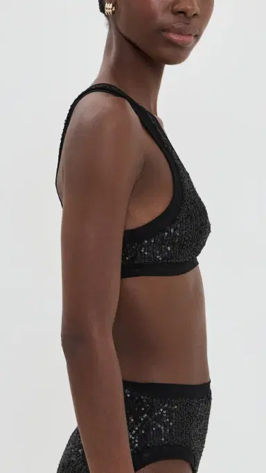Norma Kamali Racer Swim Bikini Top Black | Thumbnail 4 Norma Kamali Racer Swim Bikini Top Black | Thumbnail 4