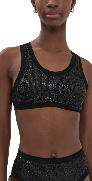 Norma Kamali Racer Swim Bikini Top Black | Thumbnail 1 Norma Kamali Racer Swim Bikini Top Black | Thumbnail 1
