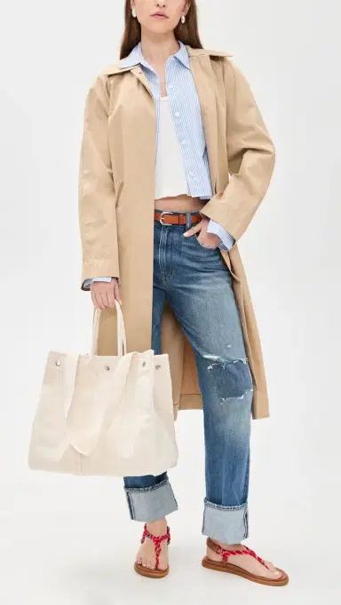Alex Mill The Perfect Weekday Tote Natural One Size | Thumbnail 3 Alex Mill The Perfect Weekday Tote Natural One Size | Thumbnail 3