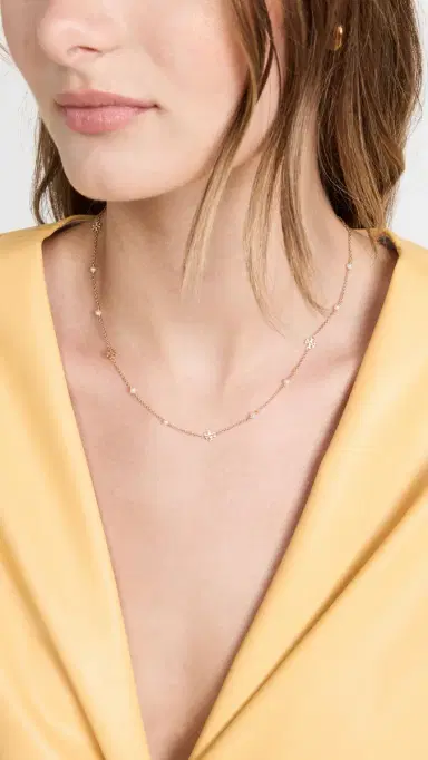 Tory Burch Delicate Moondance Pearl Necklace | Thumbnail 3 Tory Burch Delicate Moondance Pearl Necklace | Thumbnail 3