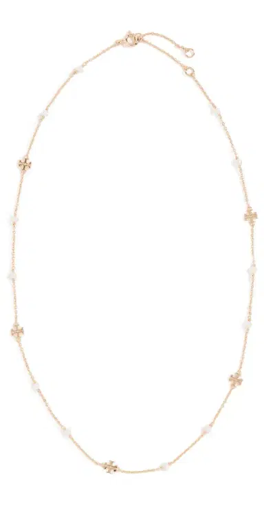 Tory Burch Delicate Moondance Pearl Necklace | Thumbnail 1 Tory Burch Delicate Moondance Pearl Necklace | Thumbnail 1