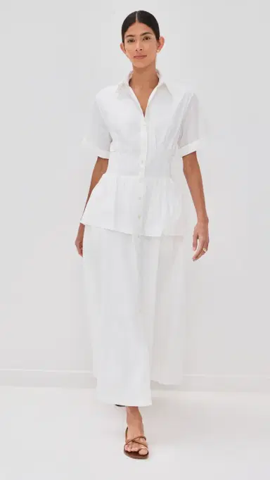 Rosie Assoulin Boogie Woogie Bugle Boy Dress White | Thumbnail 5 Rosie Assoulin Boogie Woogie Bugle Boy Dress White | Thumbnail 5