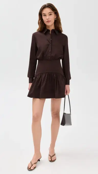 Staud Rocco Mini Dress Earth 16 | Thumbnail 5 Staud Rocco Mini Dress Earth 16 | Thumbnail 5