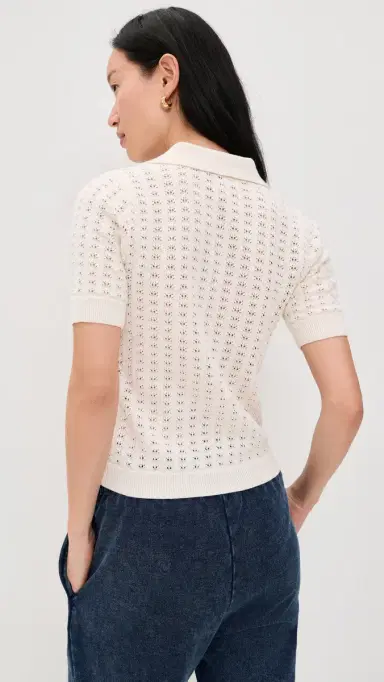 Marine Layer Piper Knit Resort Shirt Cream S | Thumbnail 3 Marine Layer Piper Knit Resort Shirt Cream S | Thumbnail 3