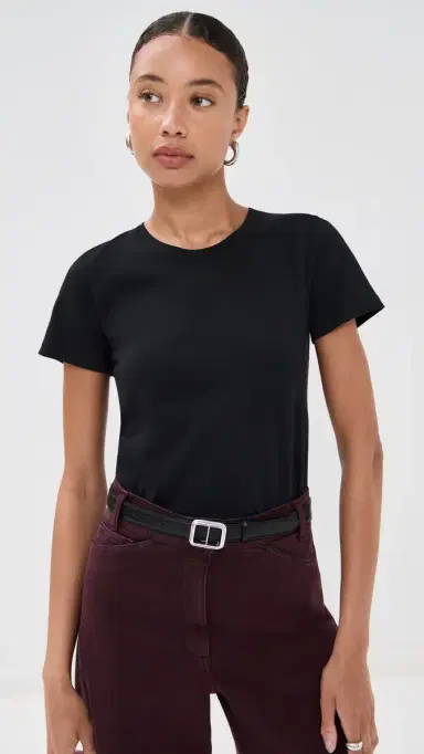 Another Tomorrow Crew Neck Tee Black L | Thumbnail 2 Another Tomorrow Crew Neck Tee Black L | Thumbnail 2