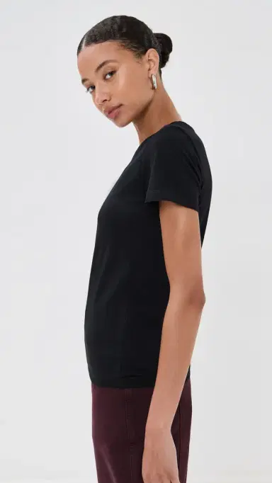 Another Tomorrow Crew Neck Tee Black L | Thumbnail 4 Another Tomorrow Crew Neck Tee Black L | Thumbnail 4
