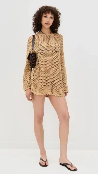 Show Me Your Mumu Paula Pullover Latte Crochet | Thumbnail 5 Show Me Your Mumu Paula Pullover Latte Crochet | Thumbnail 5