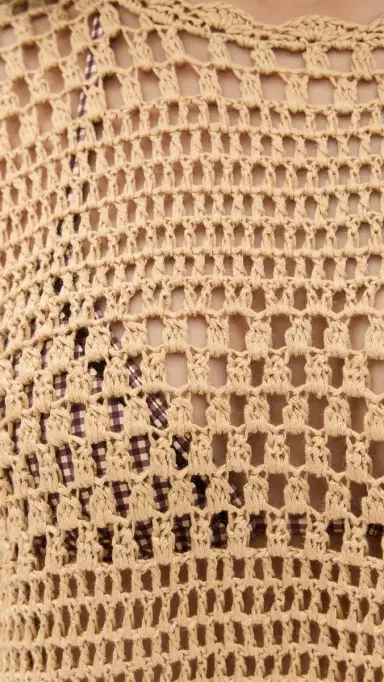 Show Me Your Mumu Paula Pullover Latte Crochet | Thumbnail 6 Show Me Your Mumu Paula Pullover Latte Crochet | Thumbnail 6
