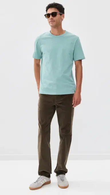 Theory Essential Cosmos Slub Cotton Tee Ocean Air M | Thumbnail 5 Theory Essential Cosmos Slub Cotton Tee Ocean Air M | Thumbnail 5