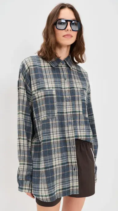 Lioness Clarity Shirt Ash Plaid | Thumbnail 2 Lioness Clarity Shirt Ash Plaid | Thumbnail 2