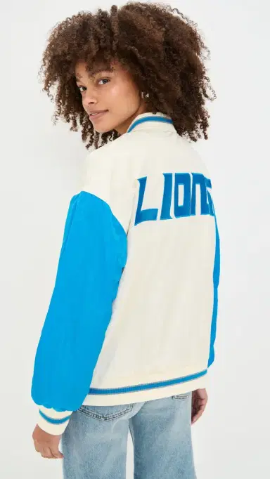 Terez Lions Colorblock Bomber Jacket Lions ugar wizzle/Blue | Thumbnail 3 Terez Lions Colorblock Bomber Jacket Lions ugar wizzle/Blue | Thumbnail 3