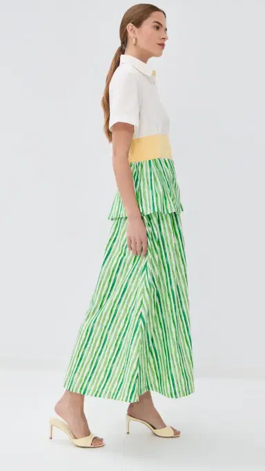 Rosie Assoulin Boogie Woogie Bugle Boy Dress Green | Thumbnail 4 Rosie Assoulin Boogie Woogie Bugle Boy Dress Green | Thumbnail 4
