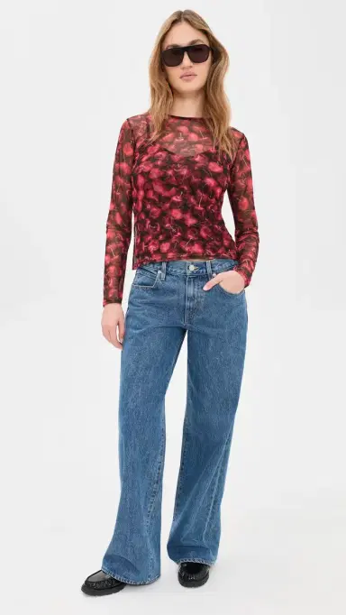 Never Fully Dressed Cherry Mesh Top Red | Thumbnail 6 Never Fully Dressed Cherry Mesh Top Red | Thumbnail 6