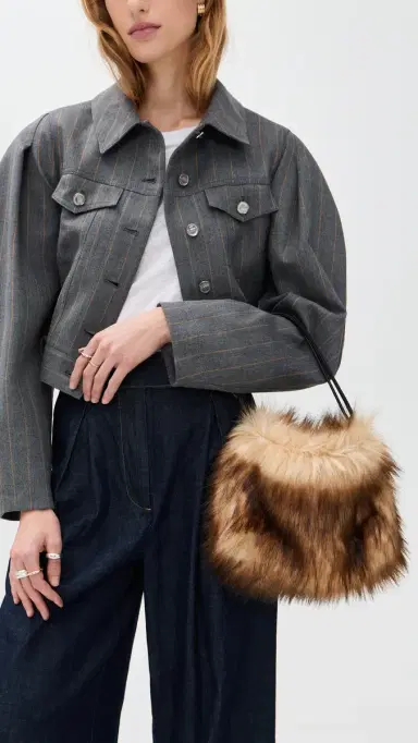 A.L.C. A. L.C. Arden Faux Fur Bag Brown One Size | Thumbnail 3 A.L.C. A. L.C. Arden Faux Fur Bag Brown One Size | Thumbnail 3