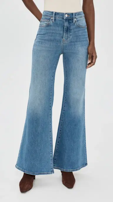 Veronica Beard Jean Joplin High Rise Wide Flare Jeans Pool Party | Thumbnail 2 Veronica Beard Jean Joplin High Rise Wide Flare Jeans Pool Party | Thumbnail 2