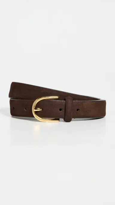 Anderson's Narrow Nubuck Semi-Formal Belt Dark Brown 80 | Thumbnail 2 Anderson's Narrow Nubuck Semi-Formal Belt Dark Brown 80 | Thumbnail 2