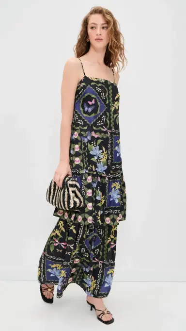 MISA Paulette Dress Patchwork Butterfly | Thumbnail 5 MISA Paulette Dress Patchwork Butterfly | Thumbnail 5