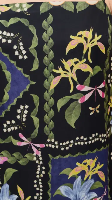 MISA Paulette Dress Patchwork Butterfly | Thumbnail 6 MISA Paulette Dress Patchwork Butterfly | Thumbnail 6