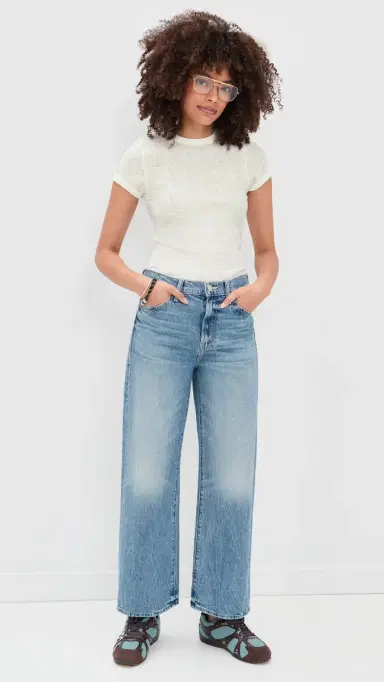 MOTHER The Itty Bitty Ringer Tee Antique White | Thumbnail 5 MOTHER The Itty Bitty Ringer Tee Antique White | Thumbnail 5