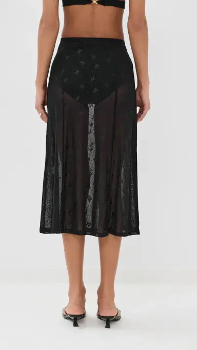 LE BOP Lace Skirt Black Bow | Thumbnail 4 LE BOP Lace Skirt Black Bow | Thumbnail 4