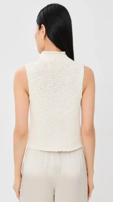 Sablyn Atticus Roll Neck Cropped Tank Gardenia | Thumbnail 3 Sablyn Atticus Roll Neck Cropped Tank Gardenia | Thumbnail 3