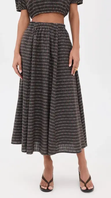 LE BOP artha Skirt Gunmetal Plaid | Thumbnail 2 LE BOP artha Skirt Gunmetal Plaid | Thumbnail 2