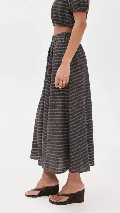 LE BOP artha Skirt Gunmetal Plaid | Thumbnail 4 LE BOP artha Skirt Gunmetal Plaid | Thumbnail 4