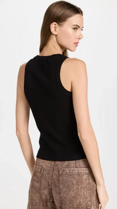 Citizens of Humanity Isabel Rib Tank Black S | Thumbnail 3 Citizens of Humanity Isabel Rib Tank Black S | Thumbnail 3