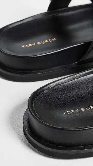 Tory Burch Ines Sport Slides Perfect Black 8 | Thumbnail 4 Tory Burch Ines Sport Slides Perfect Black 8 | Thumbnail 4