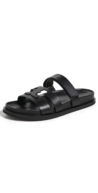 Tory Burch Ines Sport Slides Perfect Black 8 | Thumbnail 1 Tory Burch Ines Sport Slides Perfect Black 8 | Thumbnail 1