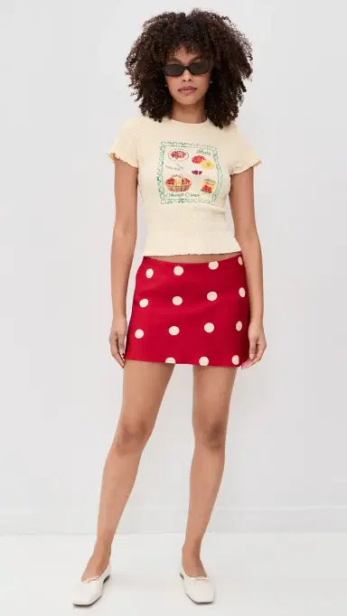 Bailey Rose Polka Dot Miniskirt | Thumbnail 5 Bailey Rose Polka Dot Miniskirt | Thumbnail 5