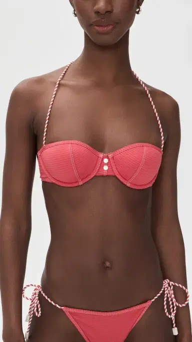 Solid & Striped The Harlow Bikini Top Rooftop Red | Thumbnail 2 Solid & Striped The Harlow Bikini Top Rooftop Red | Thumbnail 2
