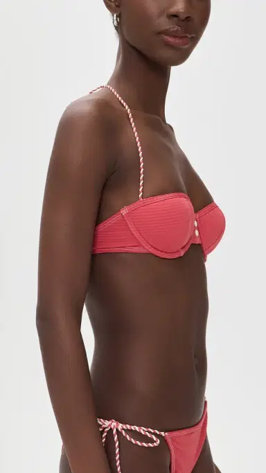 Solid & Striped The Harlow Bikini Top Rooftop Red | Thumbnail 4 Solid & Striped The Harlow Bikini Top Rooftop Red | Thumbnail 4